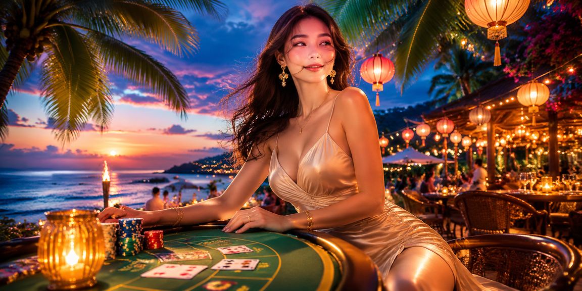 Bàn baccarat live casino với dealer nữ chuyên nghiệp trong studio tại Hà Nội