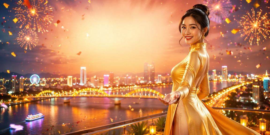 Không gian giải trí casino hiện đại tại Đà Nẵng với phong cách áo dài Việt Nam